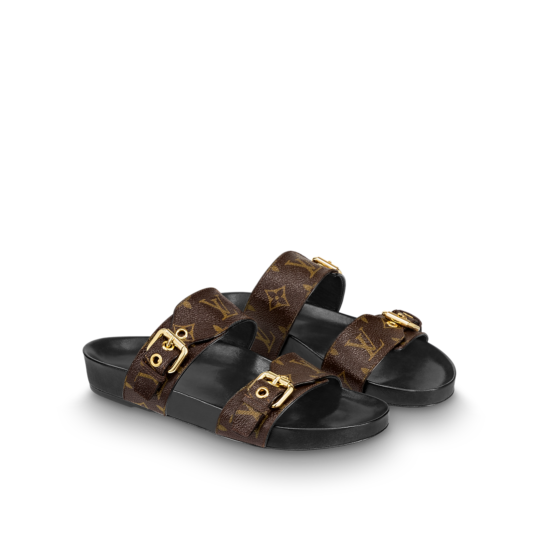 lv bom dia flat mule